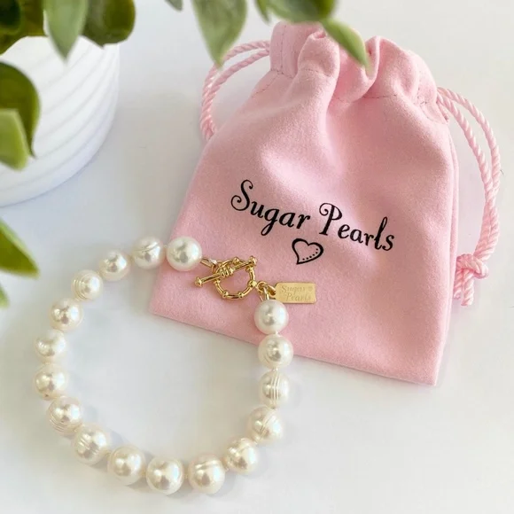 Freshwater Pearl Bracelet with 14K Toggle - Picture 2 of 6